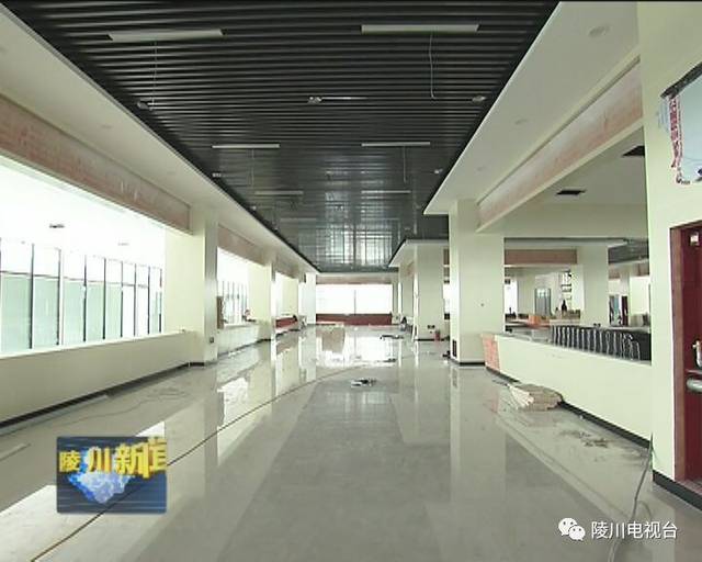 縣政務服務中心室內裝修接近尾聲 預計10月交付使用